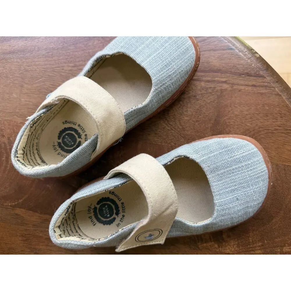 Livie & Luca Carta II Mary Jane Shoes Light Denim Chambray Girls Size 9 NWOB